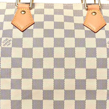 Louis Vuitton Damier Azur Speedy 30 7 of 9