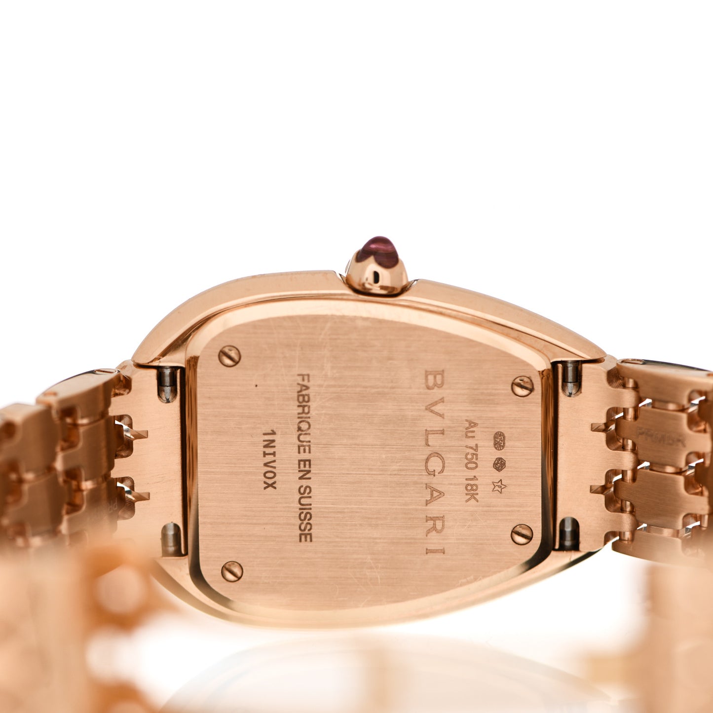 18K Rose Gold Diamond Bezel 33mm Serpenti Seduttori Quartz Watch