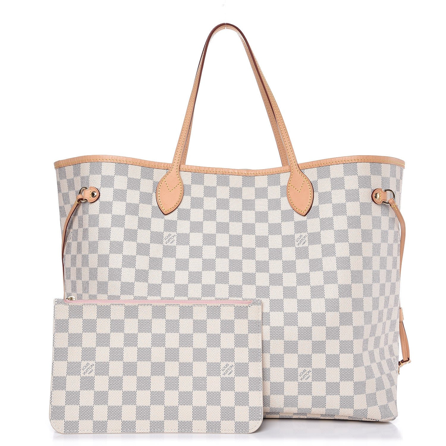 Louis Vuitton Damier Azur Neo Neverfull GM Rose Ballerine 1 of 11