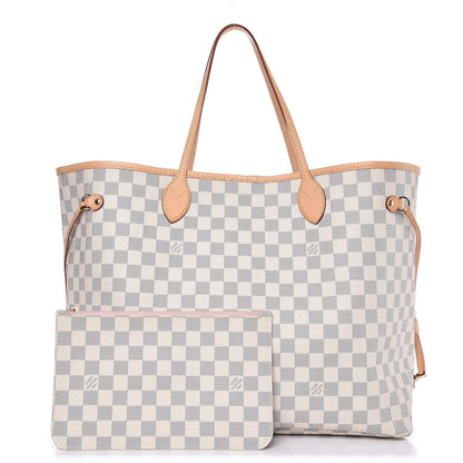 Louis Vuitton Damier Azur Neo Neverfull GM Rose Ballerine 1 of 11
