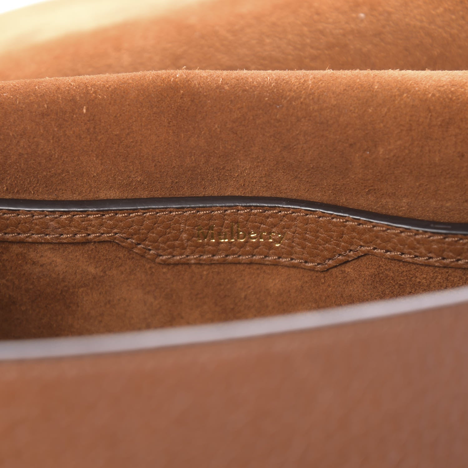 Mulberry Small Classic Grain Calfskin Amberley Satchel Oak 6 of 11
