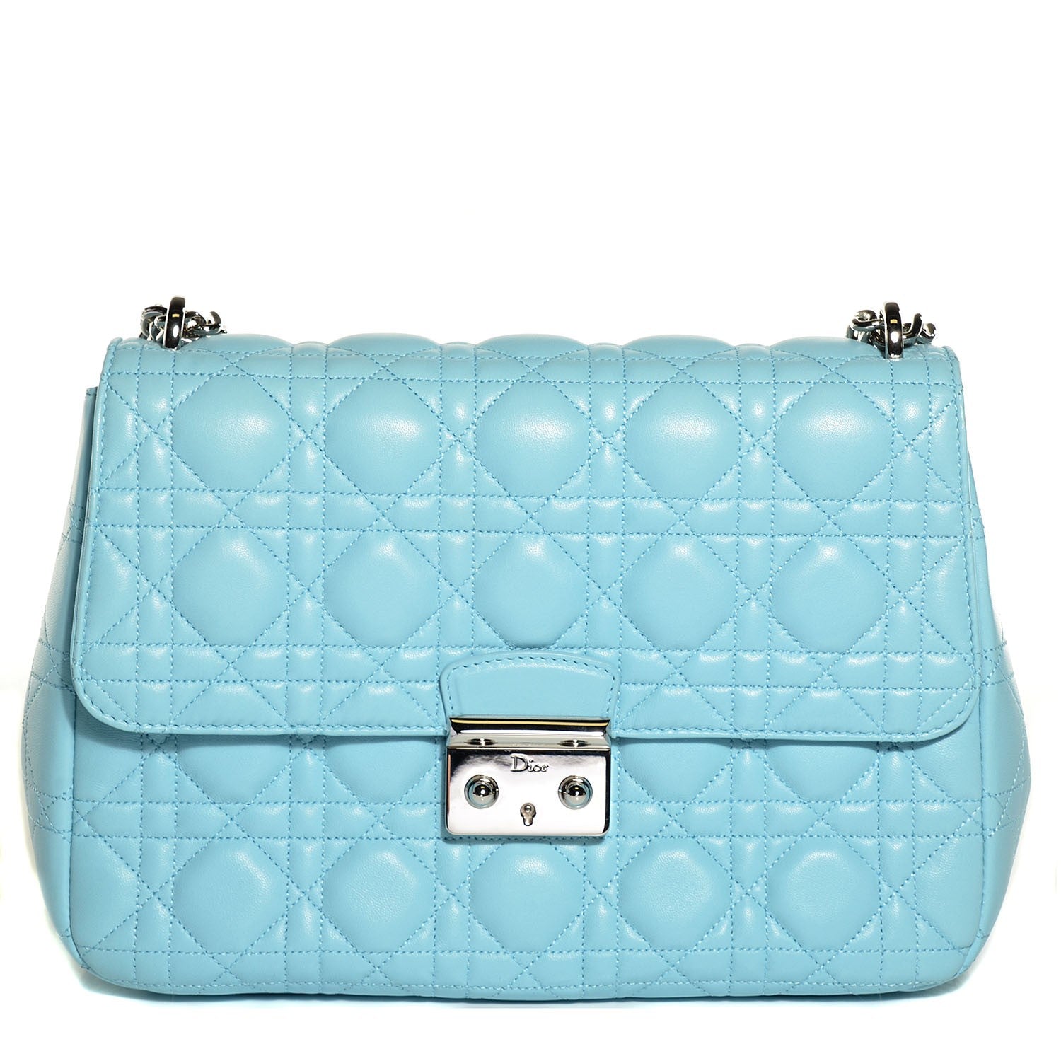 Christian Dior Lambskin Cannage Large Miss Dior Flap Cupcake Blue 1 of 9