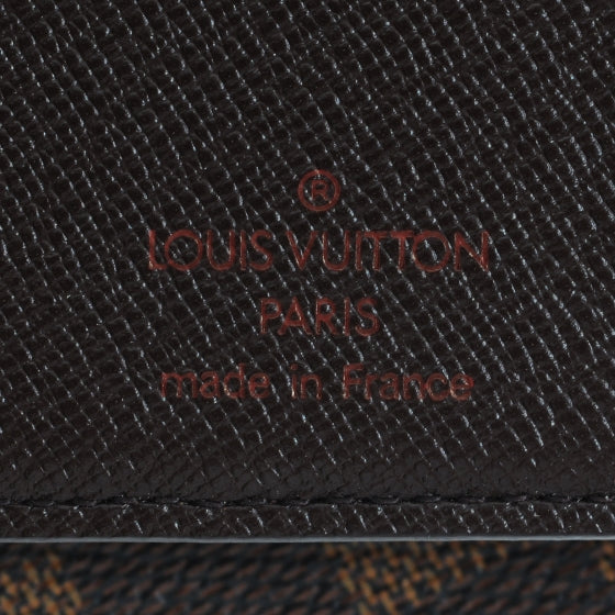 Louis Vuitton Damier Ebene Porte Valeurs Organizer Wallet 5 of 6