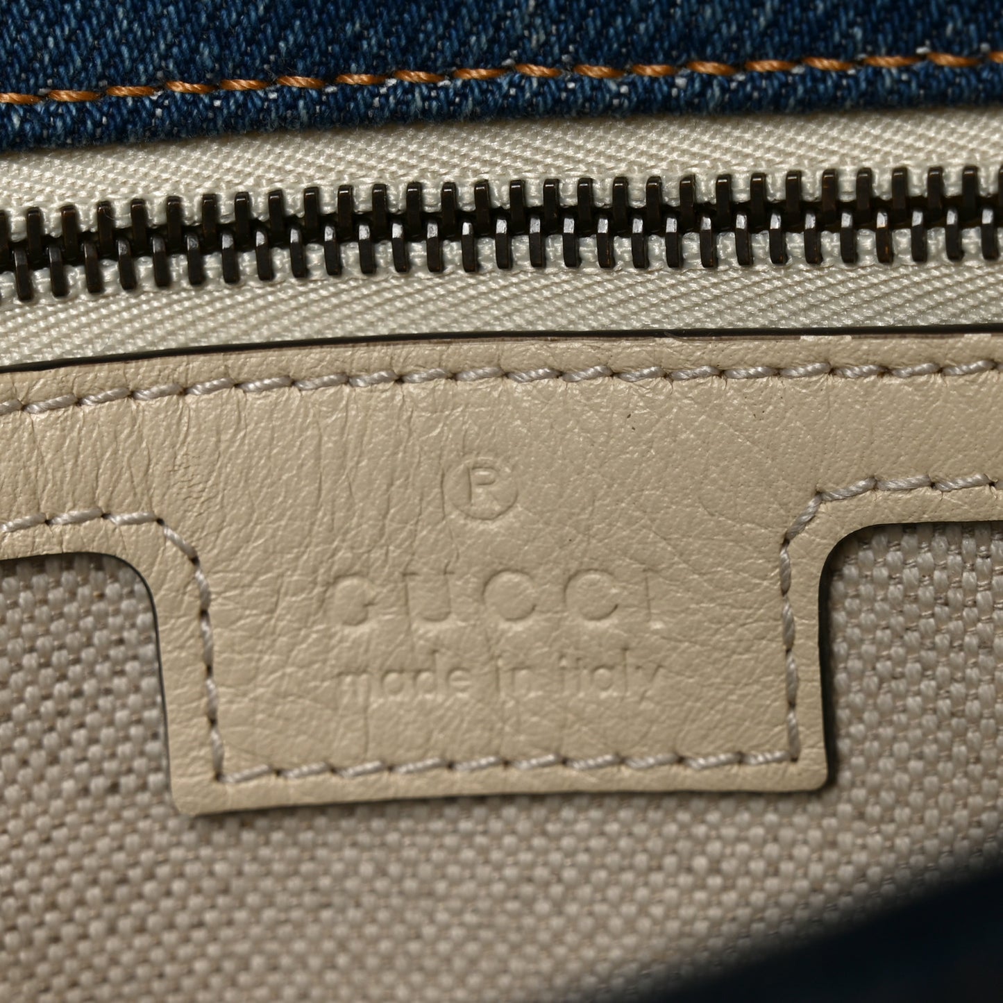 Washed Denim GG Marmont Shoulder Bag Blue