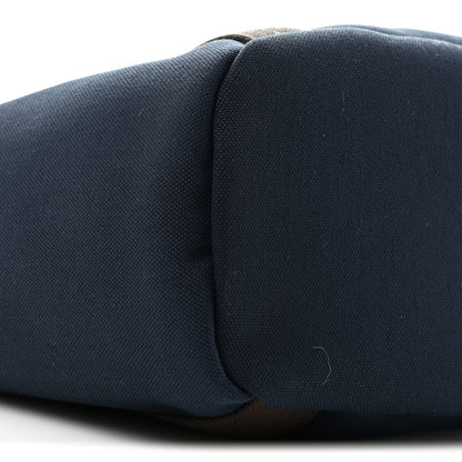 Hermes Canvas The Grooming Bag Bleu Navy Feu 10 of 14