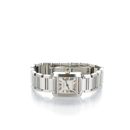 Cartier Stainless Steel 20mm Tank Francaise Quartz Watch 2 of 7