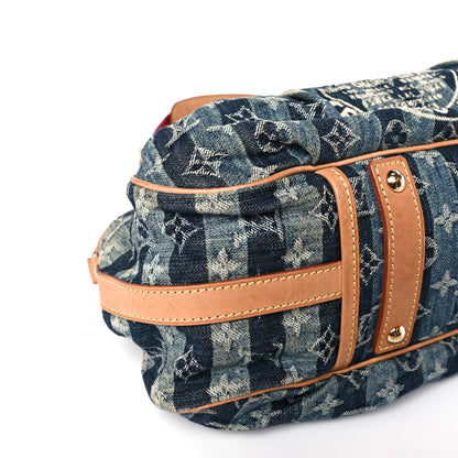 Louis Vuitton Denim Raye Porte Epaule MM 7 of 9