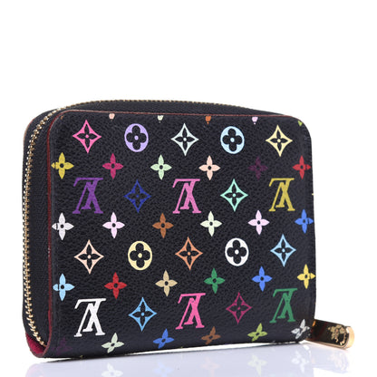 Louis Vuitton Monogram Multicolor Zippy Coin Purse Black Grenade 3 of 12