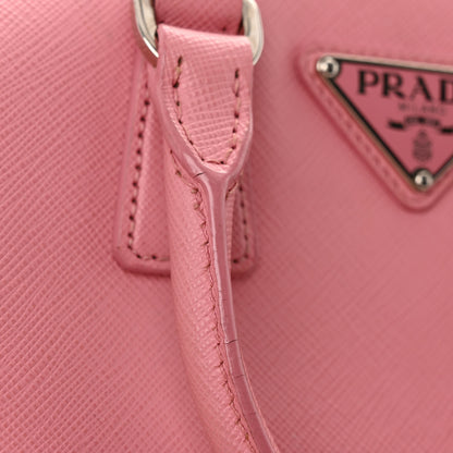 Prada Saffiano Lux Top Handle Crossbody Bag Petalo 16 of 16