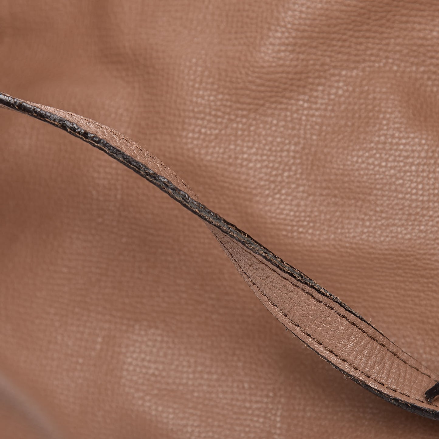 Grainy Calfskin House Check Small Canterbury Tote Tan