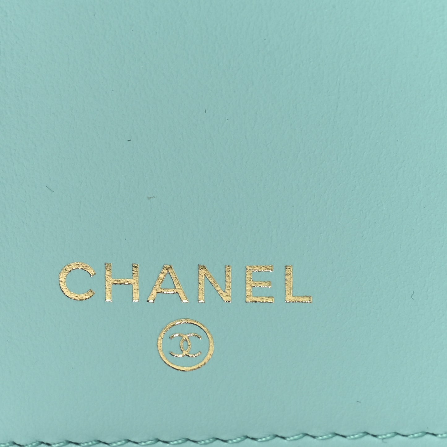 Caviar Quilted Medium Flap Wallet Turquoise
