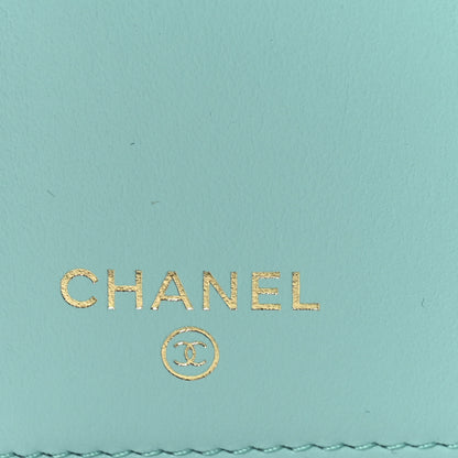 Chanel Caviar Quilted Medium Flap Wallet Turquoise 6 of 8