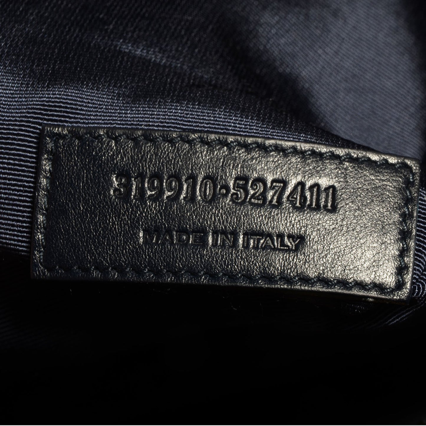 Leather Large Sac de Jour Carryall Navy Blue
