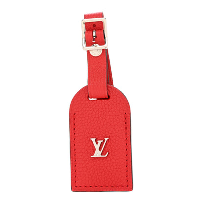 Louis Vuitton Taurillon City Steamer Luggage Tag Rubis 1 of 4