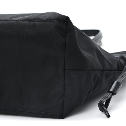 Prada Tessuto Nylon Saffiano Shopping Tote Black 10 of 11