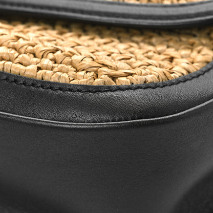 Saint Laurent Woven Raffia Monogram Kaia Satchel Tan 7 of 8