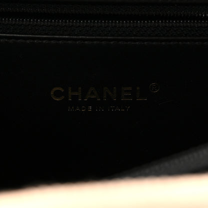 Chanel Caviar Quilted Medium CC Filigree Vanity Case Beige Black 10 of 19