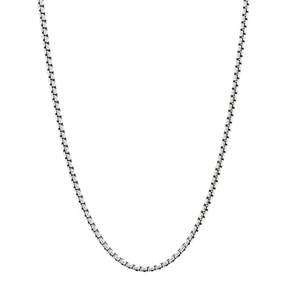 David Yurman Sterling Silver 2.7mm Small Box Chain Necklace 18" 1 of 5