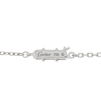 Cartier 18K White Gold Diamond LOVE Long Station Necklace 4 of 4