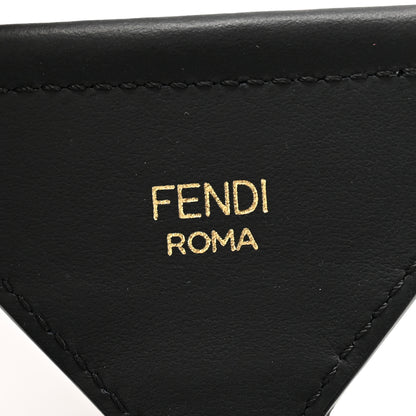 Fendi Cannete Ribbon Poly Vitello Century Logo Adjustable Strap You Blue Red 3 of 5
