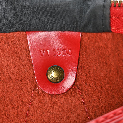 Louis Vuitton Epi Speedy 30 Castillan Red 6 of 9