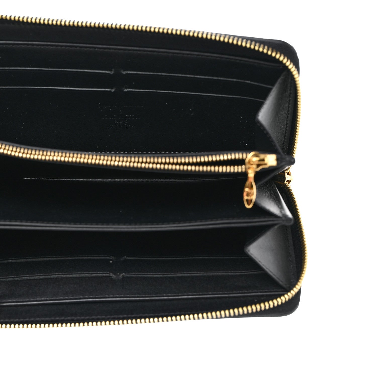 Louis Vuitton Vernis Kusama Infinity Dots Zippy Wallet Black 5 of 8