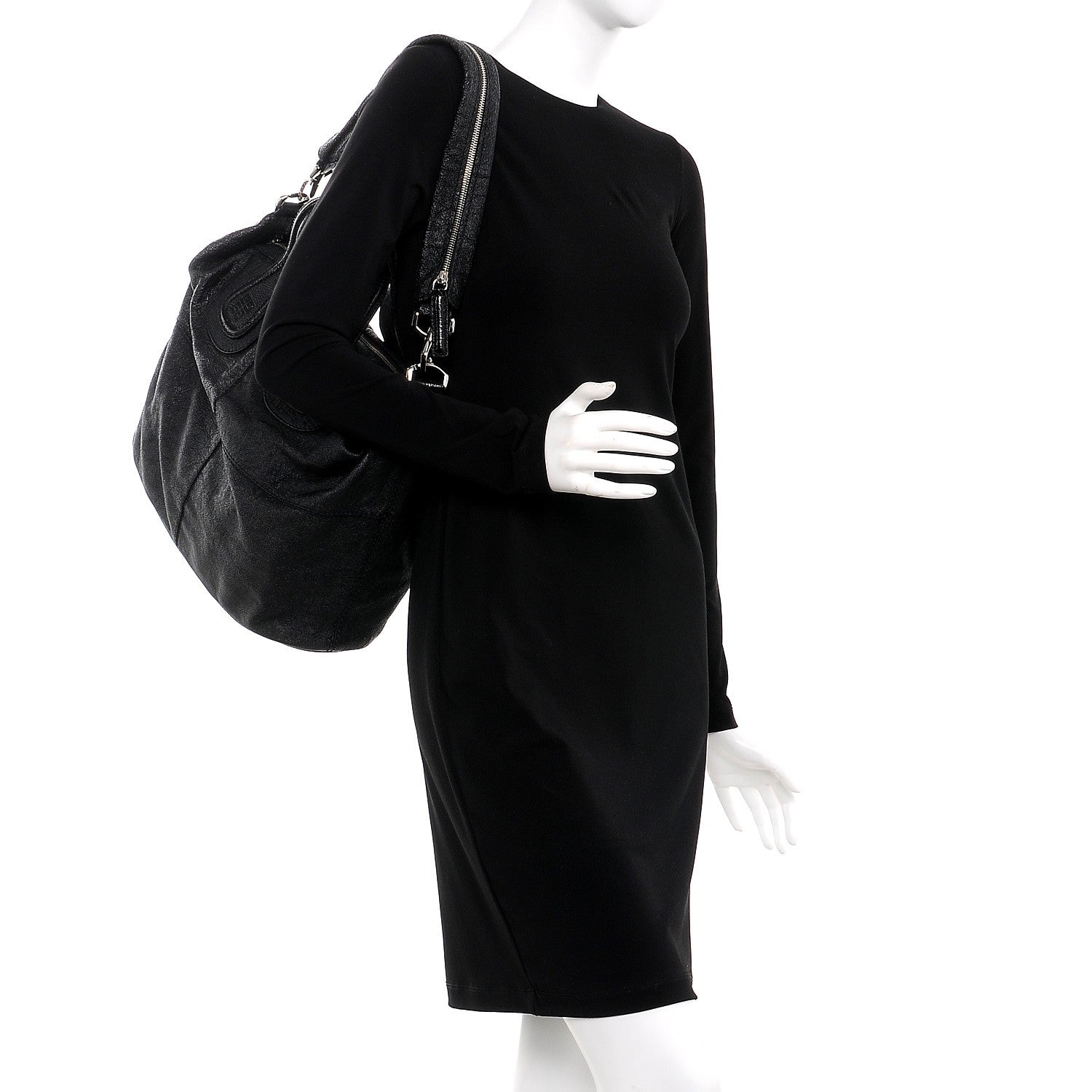 Givenchy Glazed Pebbled Calfskin Medium Nightingale Black 2 of 9