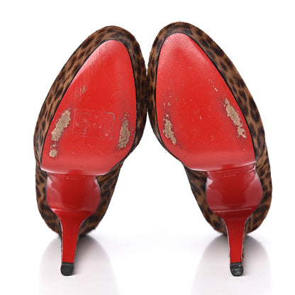 Christian Louboutin Calf Hair Leopard Bianca 140 Pumps 40.5 Leopard 5 of 14