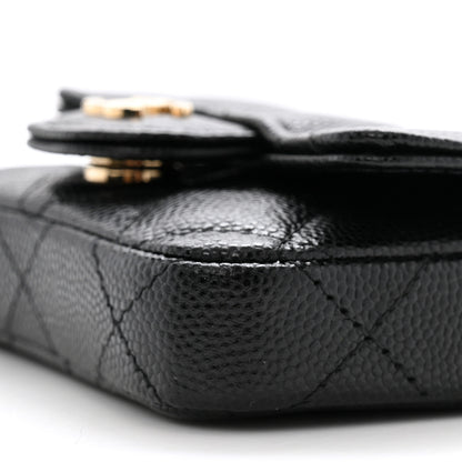 Chanel Caviar Quilted Mini Chain Belt Bag Black 11 of 11
