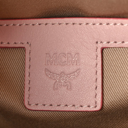 MCM Visetos Floral Leopard Mini Stark Backpack Pink 6 of 8