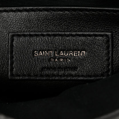 Saint Laurent Crinkled Calfskin Matelasse Monogram Baby Niki Chain Satchel Storm 6 of 11