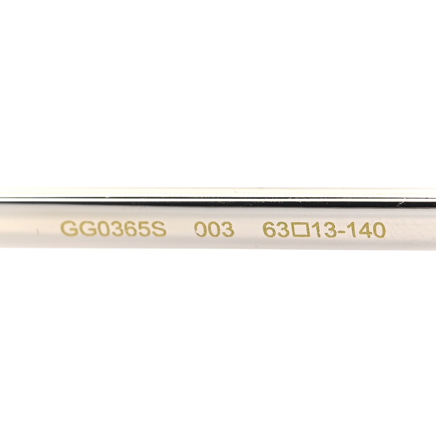Gucci Metal Aviator Sunglasses GG0365S Silver Yellow 8 of 9