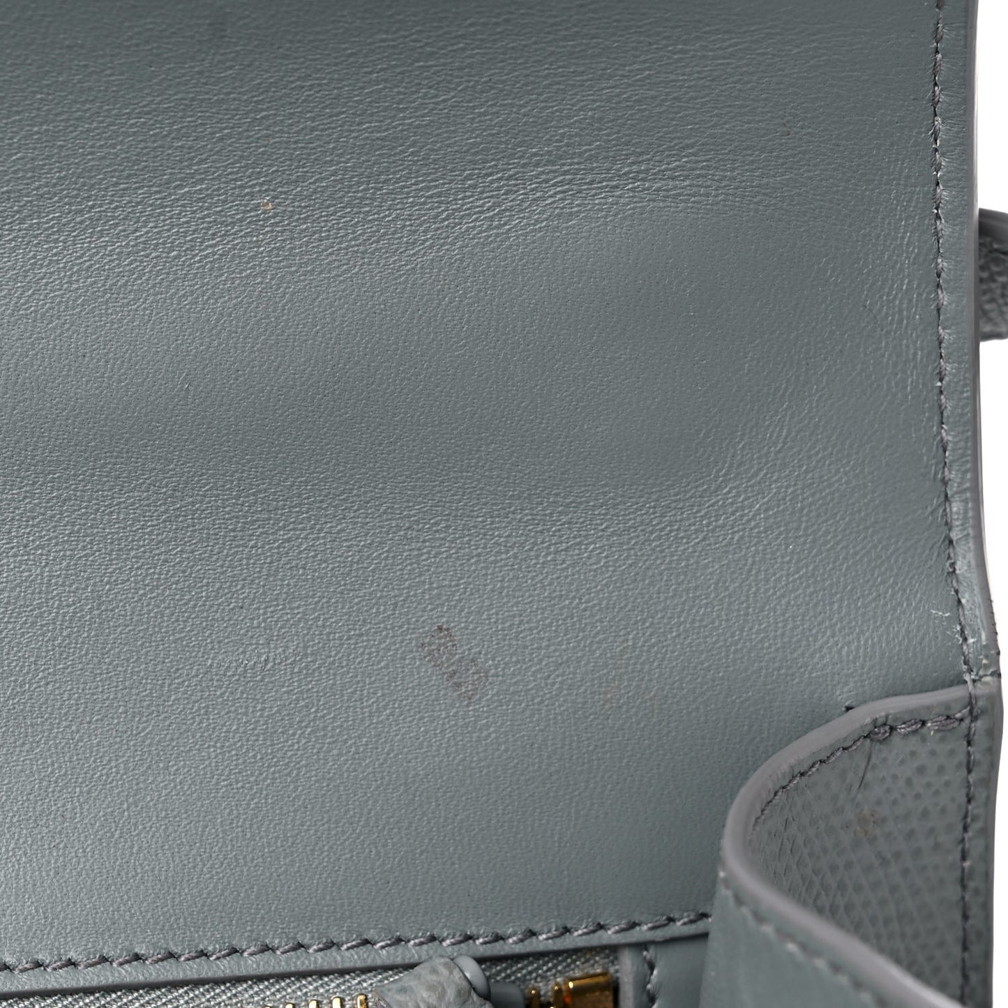 Ultra Matte Grained Calfskin 30 Montaigne Flap Bag Grey