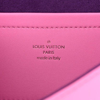 Louis Vuitton Lambskin Embossed Monogram Vuittamins Pochette Coussin Rose Violet 6 of 10