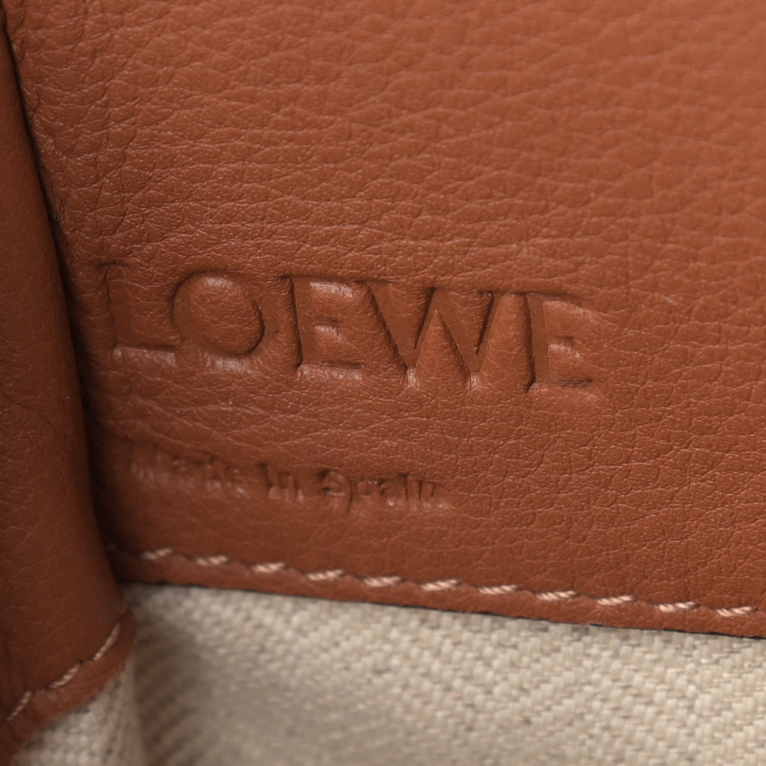Loewe Calfskin Mini Hammock Shoulder Bag Tan 6 of 9