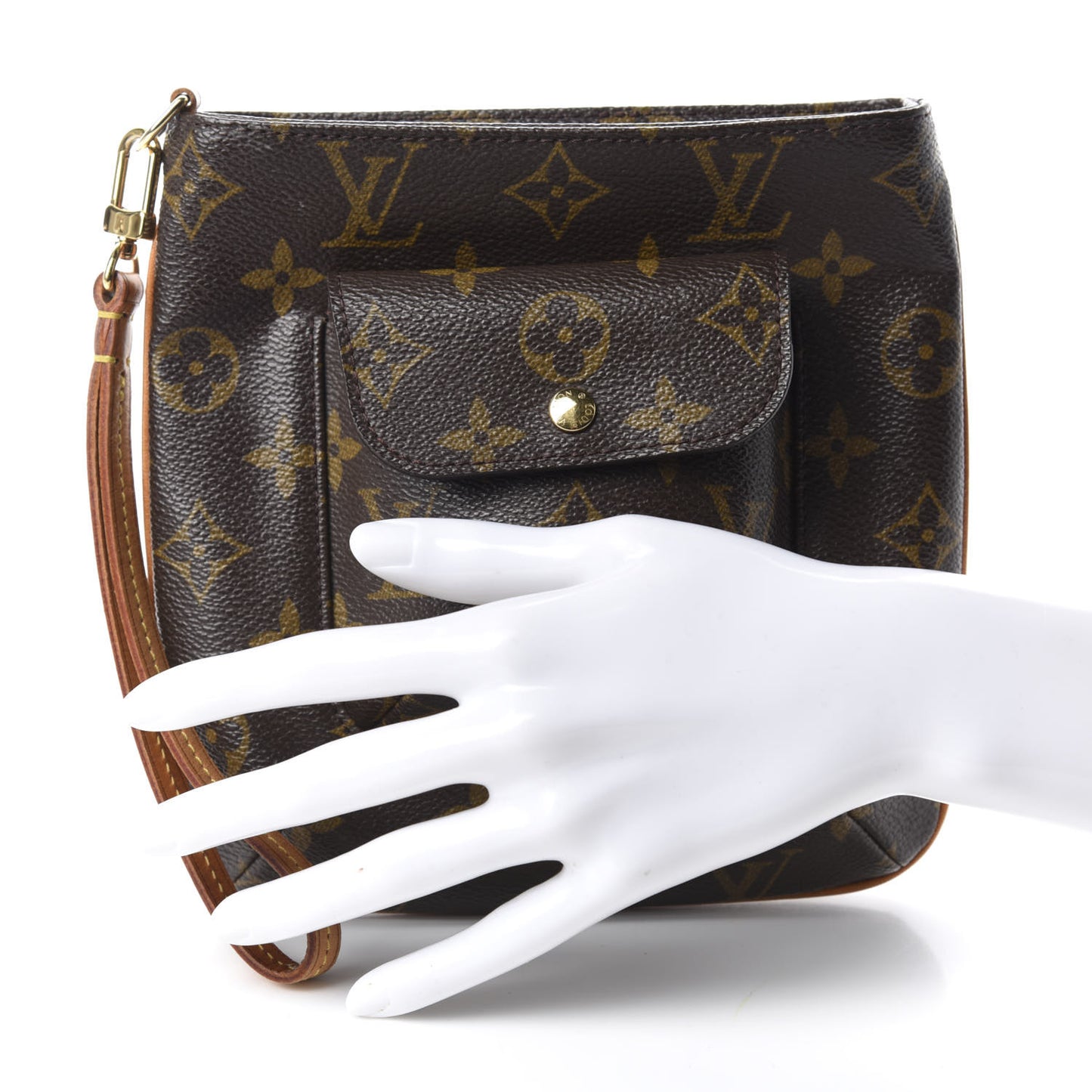 Monogram Partition Wristlet