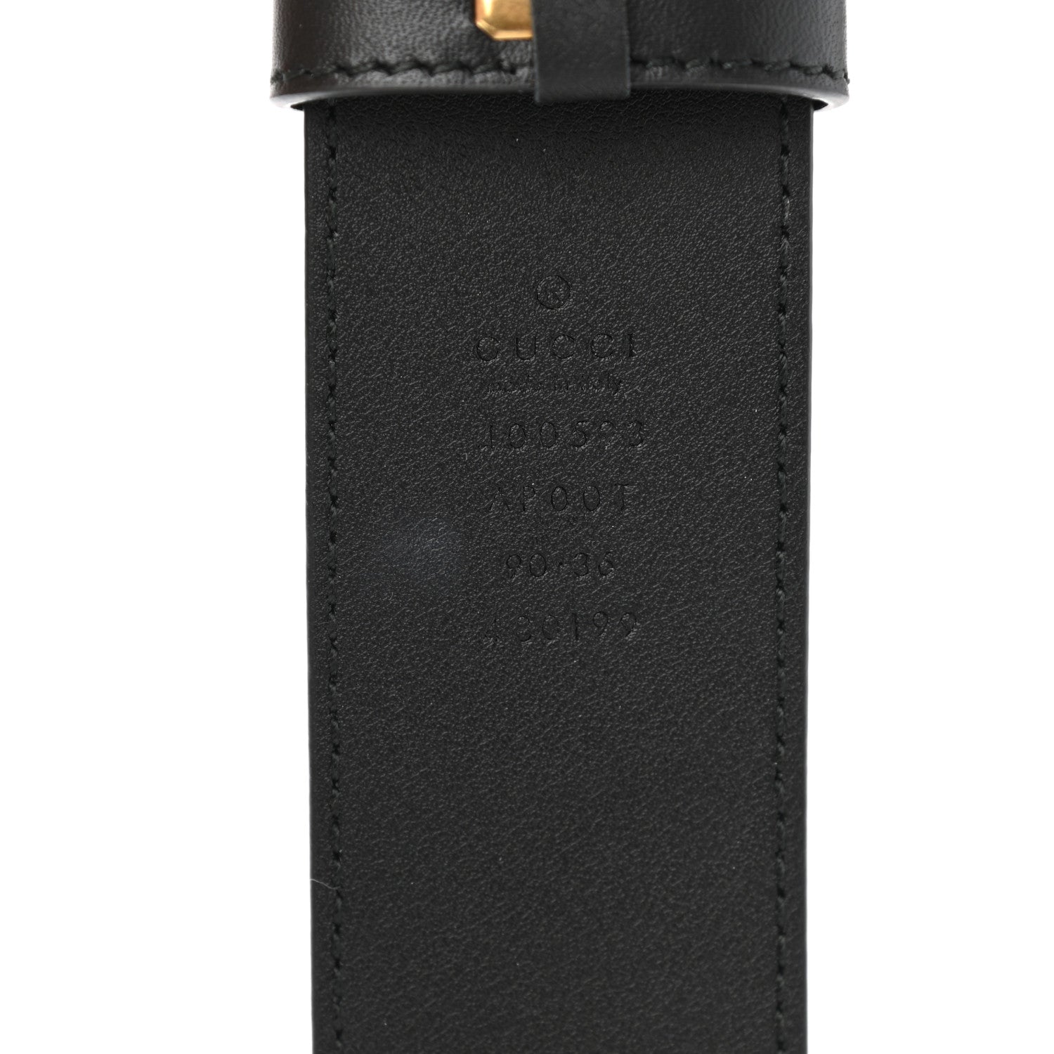 Gucci Calfskin Double G 40mm Belt 90 36 Black 3 of 5