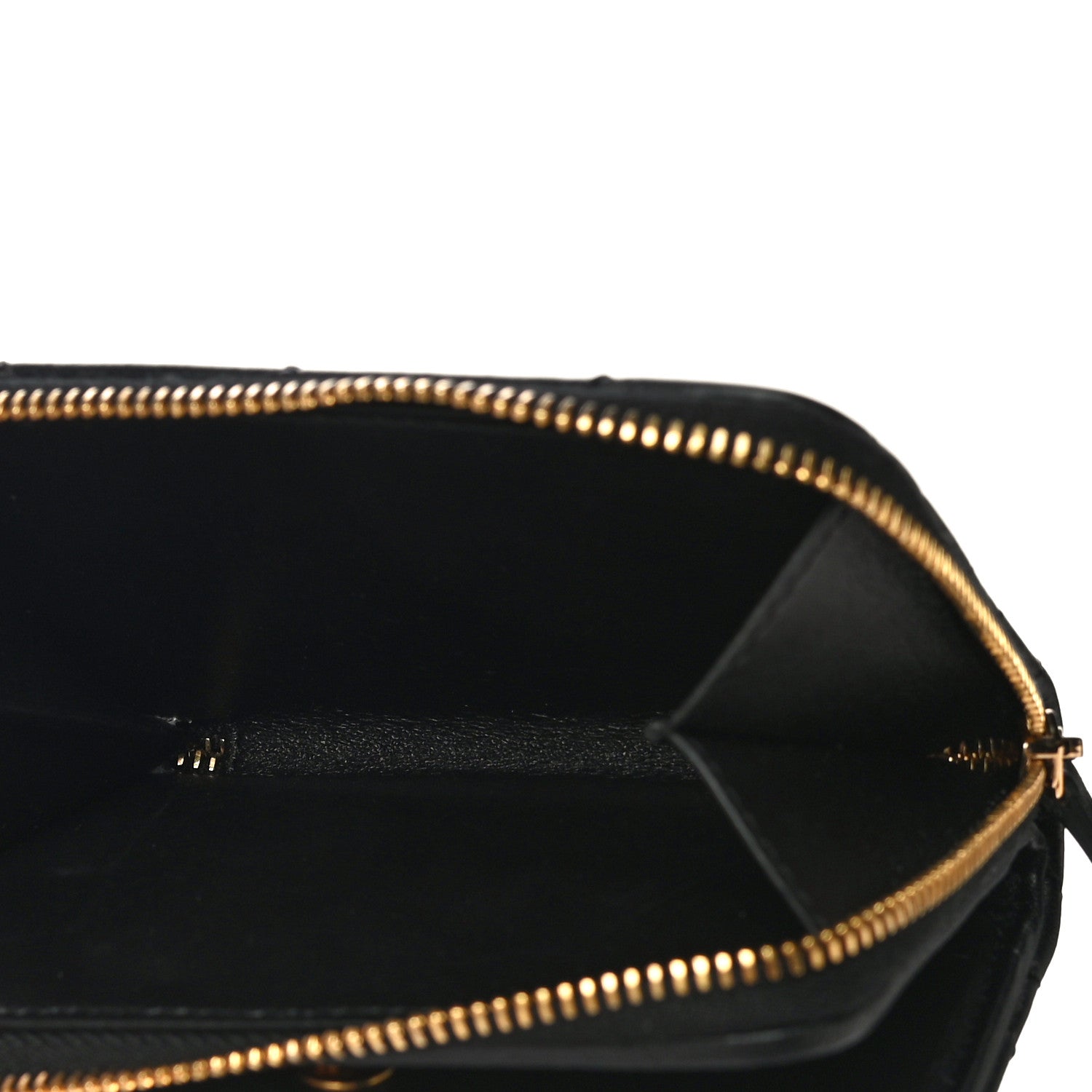 Versace Nappa Quilted Medusa Compact Zip Around Wallet Black 6 of 10