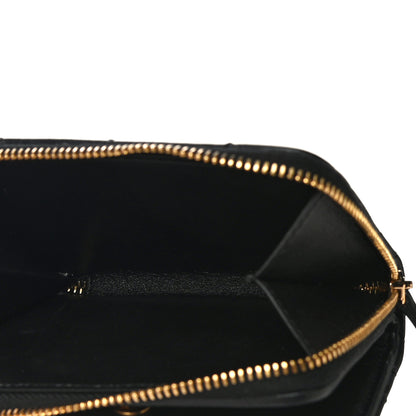 Versace Nappa Quilted Medusa Compact Zip Around Wallet Black 6 of 10