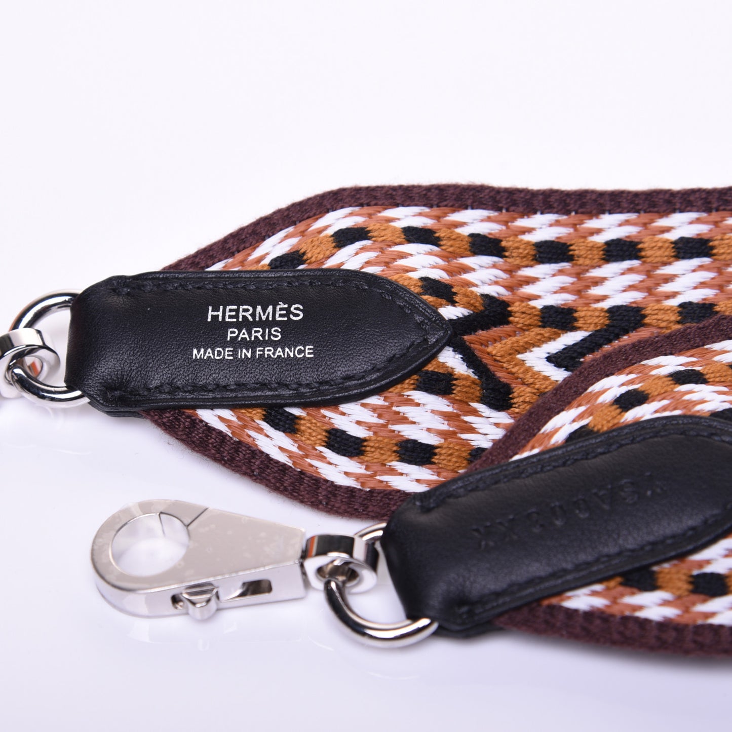 Toile Swift Sangle Allegro 50mm Shoulder Strap Sesame White Black