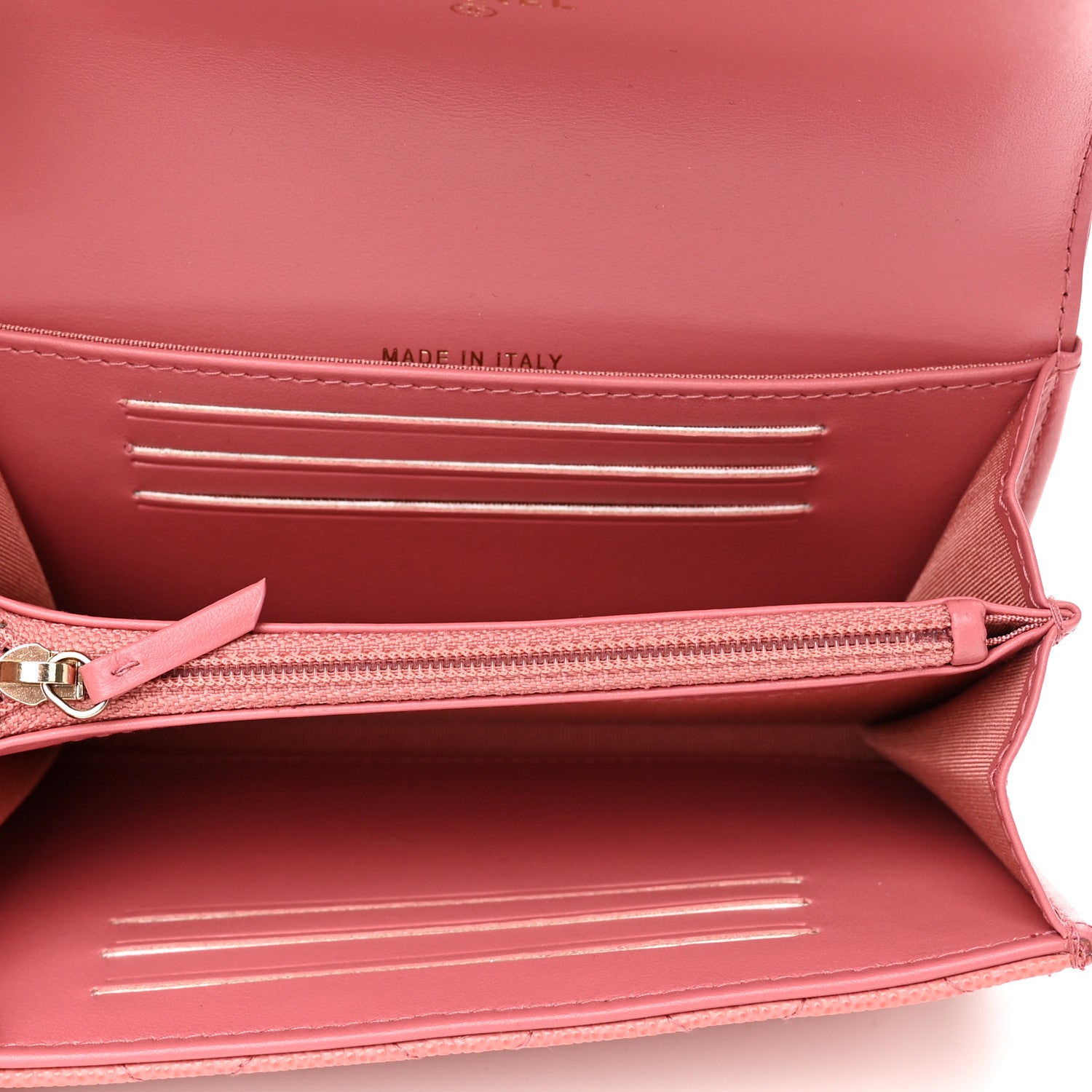 Chanel Caviar Quilted Medium Filigree Flap Wallet Pink 5 of 9