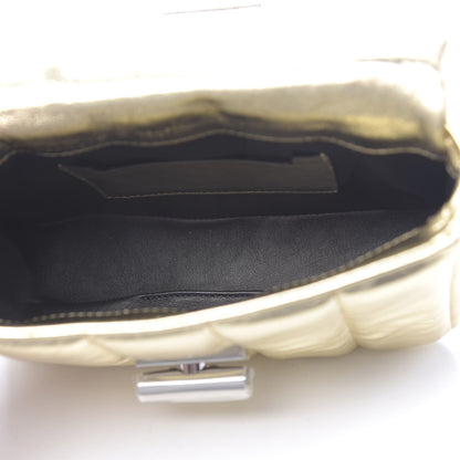 Tom Ford Metallic Soft Lambskin Quilted Small Natalia Chain Shoulder Bag Gold 5 of 11