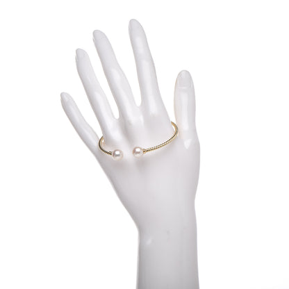 David Yurman 18K Yellow Gold Pearl 8.5mm Solari Bracelet 2 of 4