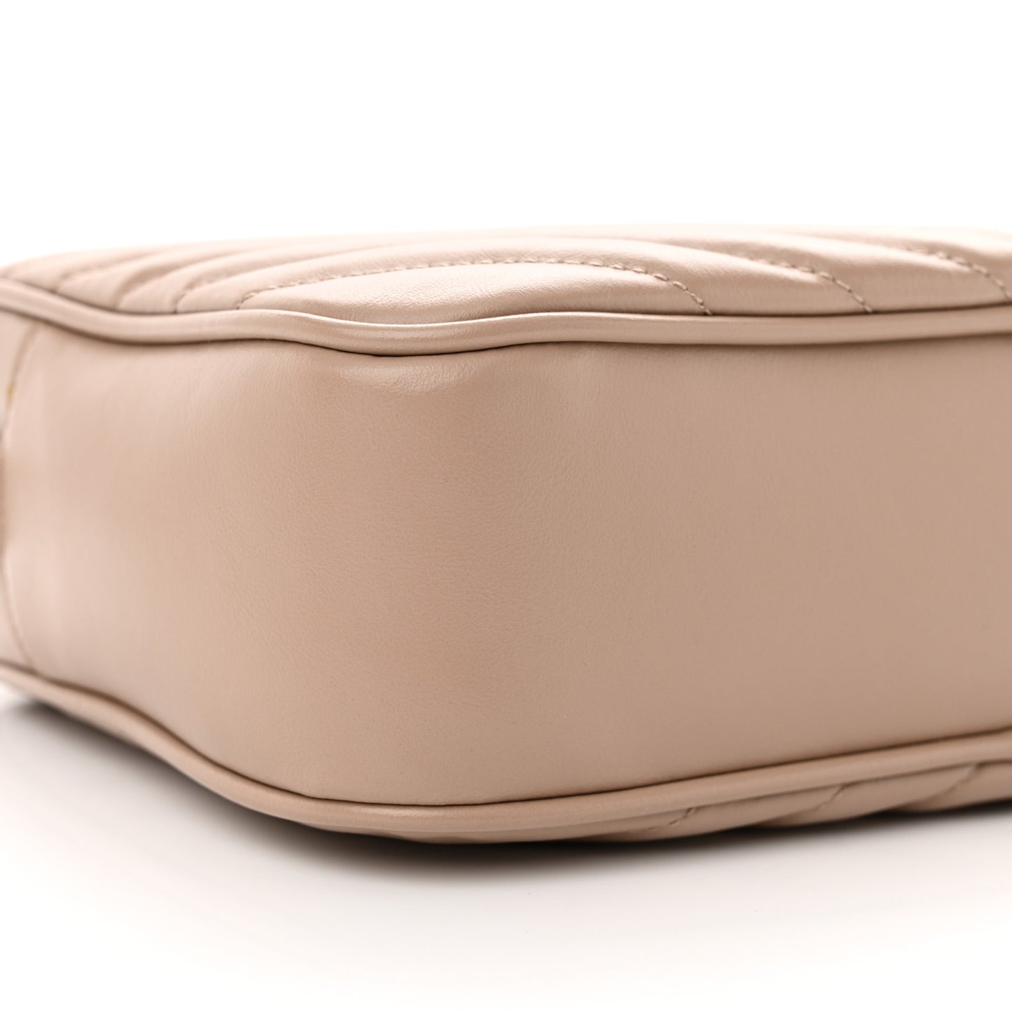 Calfskin Matelasse Monogram Lou Camera Bag Dark Beige