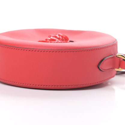 Versace Calfskin La Medusa Round Camera Bag Red 9 of 9
