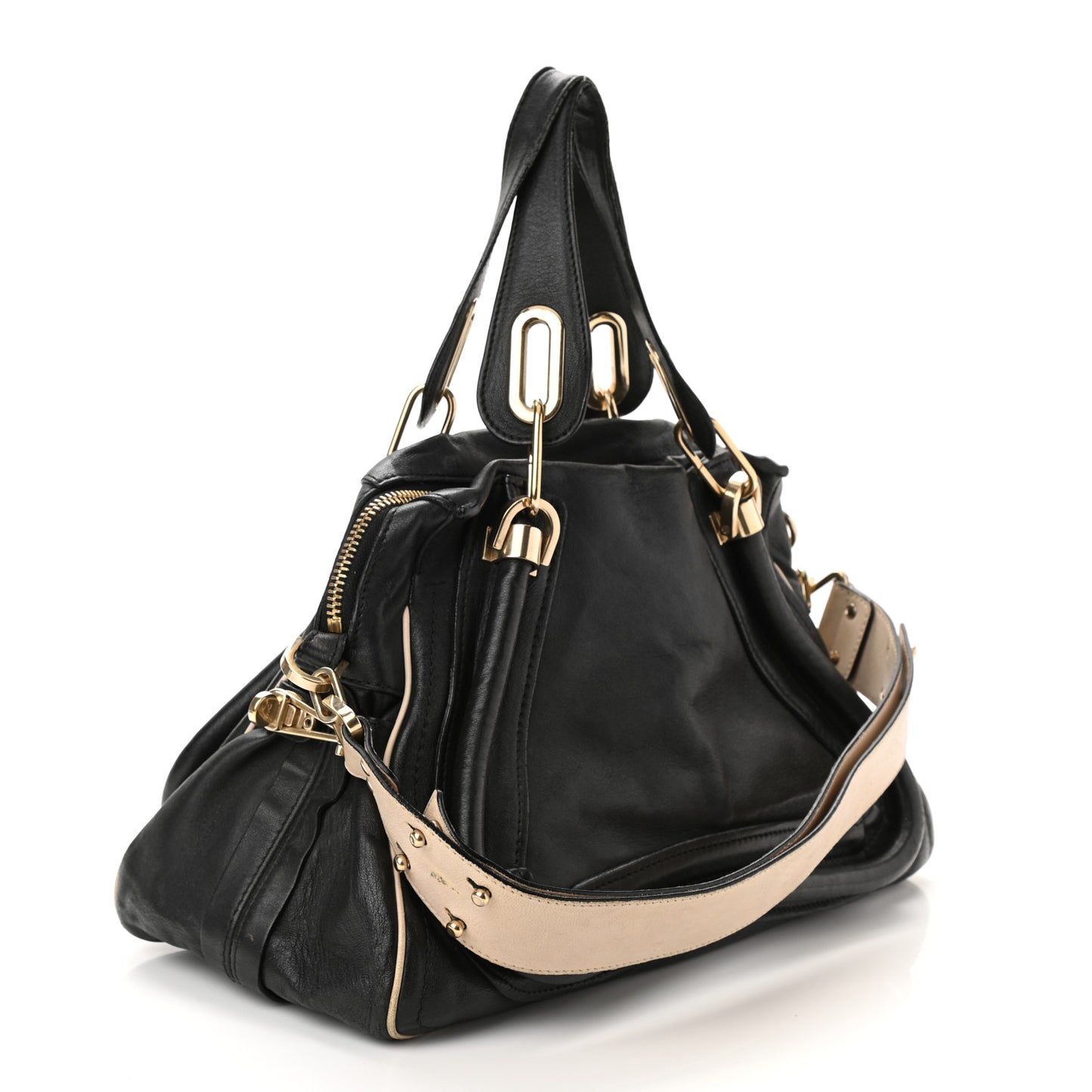 Calfskin Medium Military Paraty Black