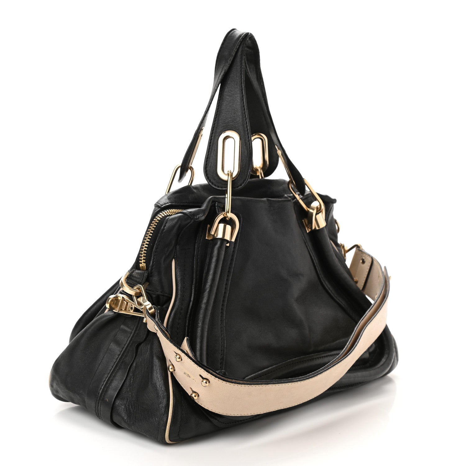 Chloe Calfskin Medium Military Paraty Black 2 of 18