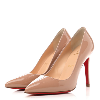 Christian Louboutin Patent Pigalle 100 Pumps 36 Nude 3 of 8