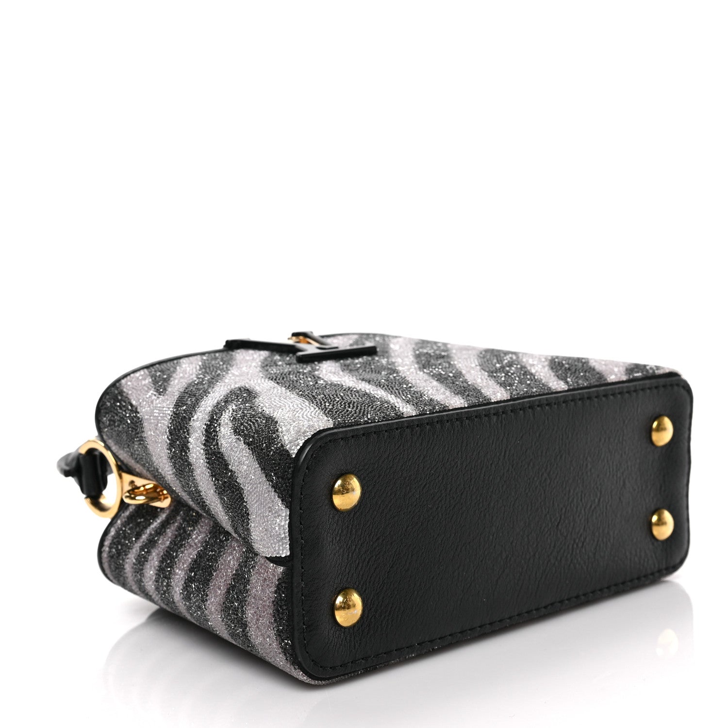 Louis Vuitton Swarovski Calfskin Capucines Mini Zebra 4 of 8