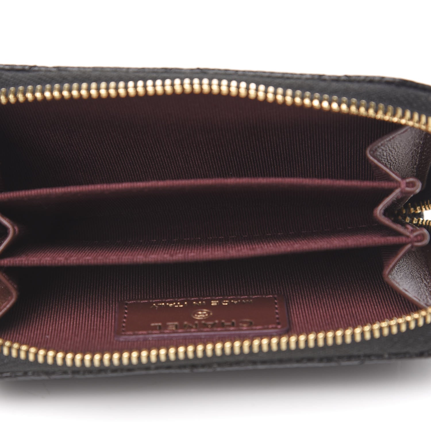 Chanel Caviar Quilted Zip Coin Purse Black 5 of 8
